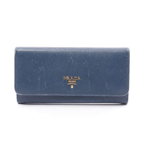 prada saffiano bifold wallet blue|prada saffiano wallet price.